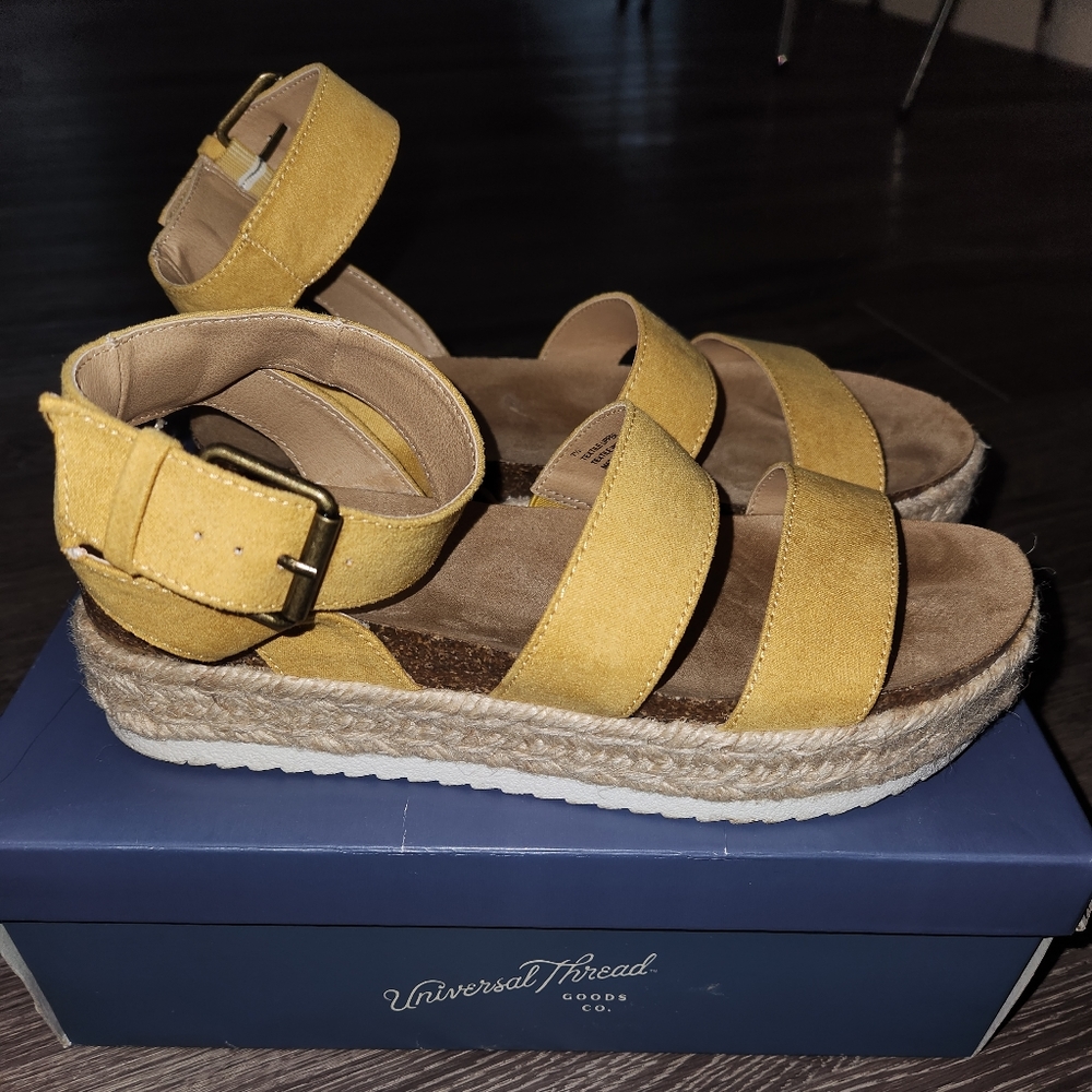 Yellow Platform Sandals